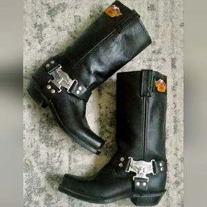 Women's Leather Harley Davidson Boots 8.5